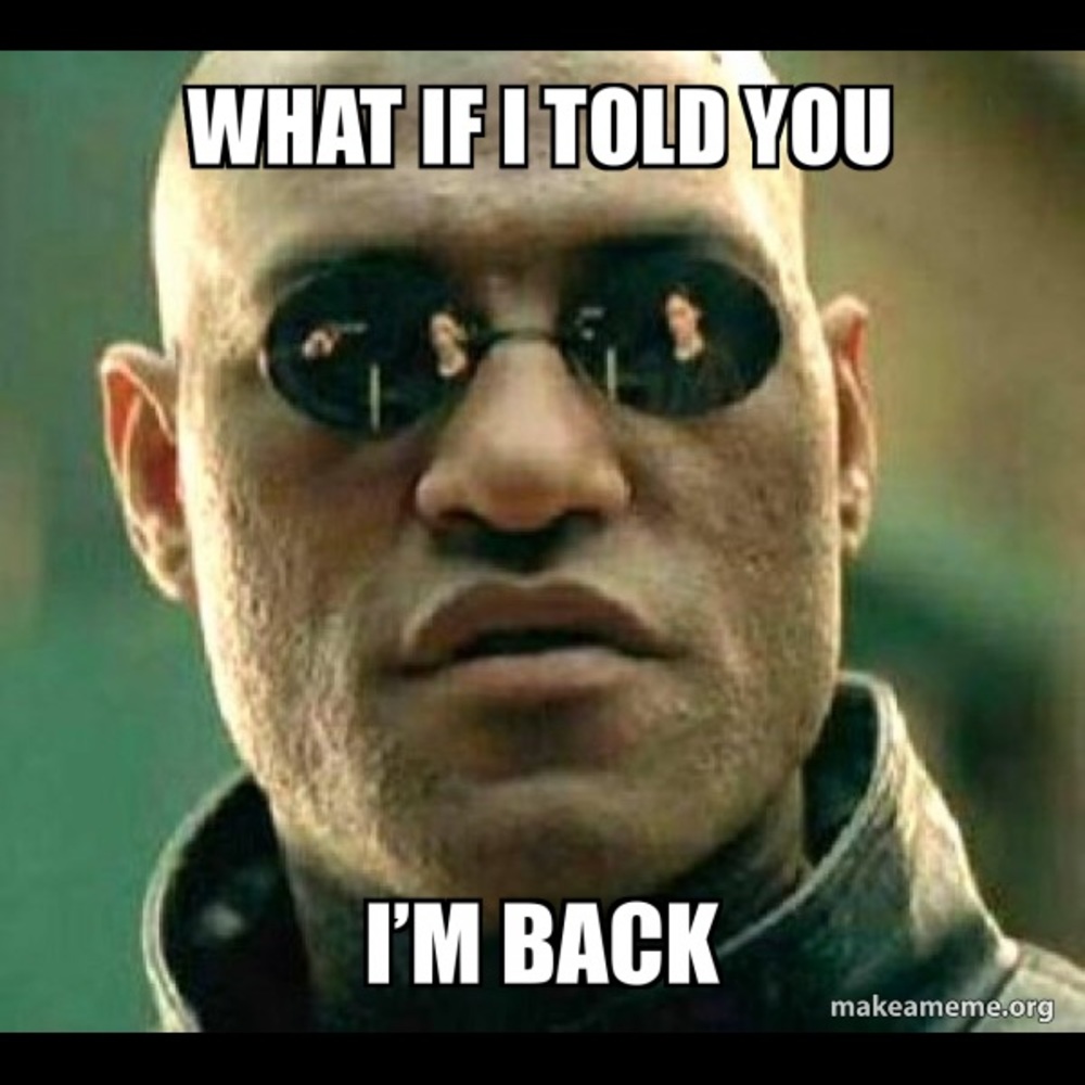 I’m Back!!